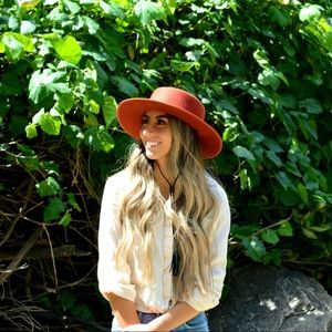 Target Burgundy Fedora Hat❤️